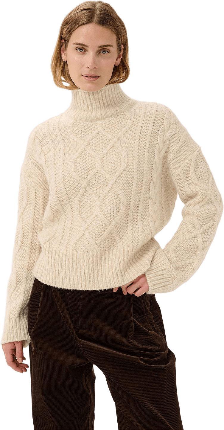 ChannaPW Pullover, från Part Two, i färgen Whitecap Melange.