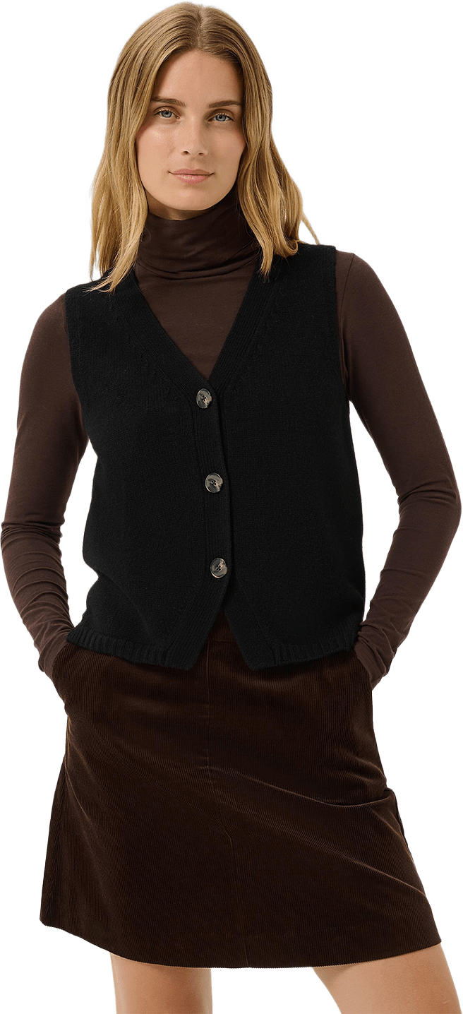 SylvaPW Waistcoat, från Part Two, i färgen Black.