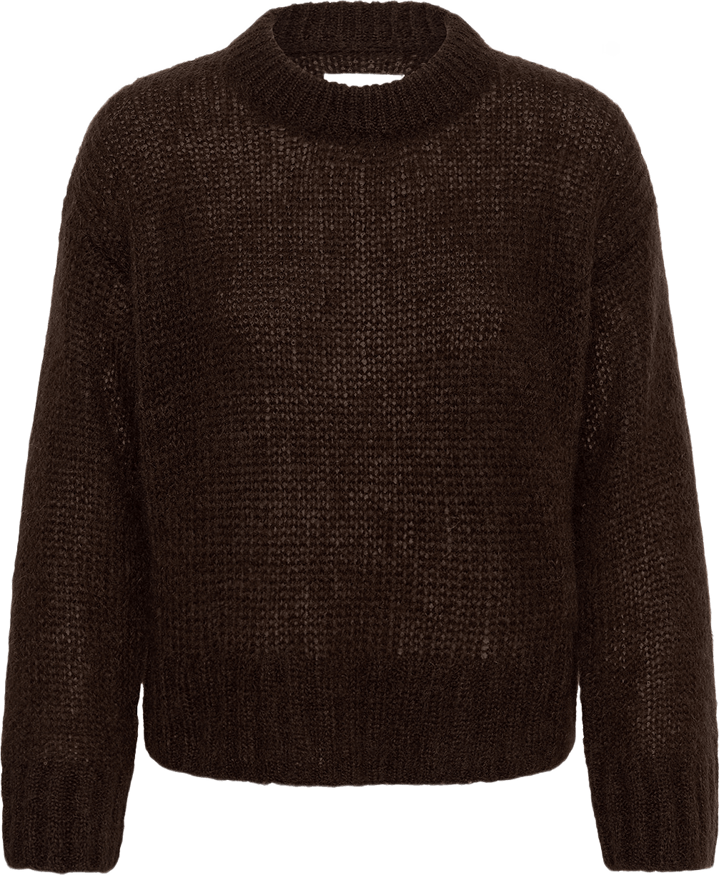 Sille PW PU Sweater, från Part Two, i färgen Mole'.