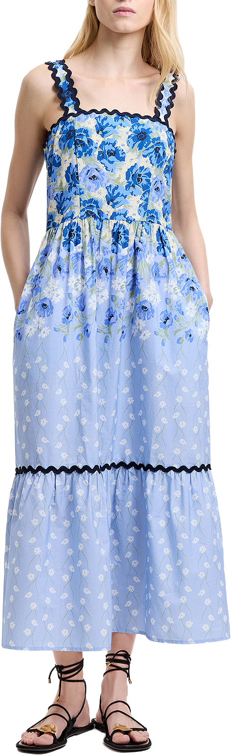 Ivy Cambria Floral Sundress, från French Connection, i färgen Blue Multi.