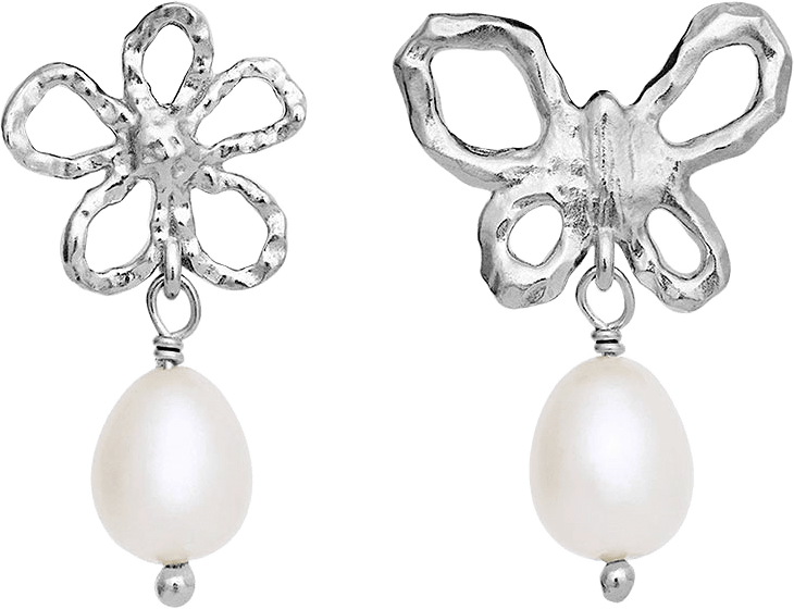 Tonia Earrings, från Maanesten, i färgen Recycled Sterling Silver (925).