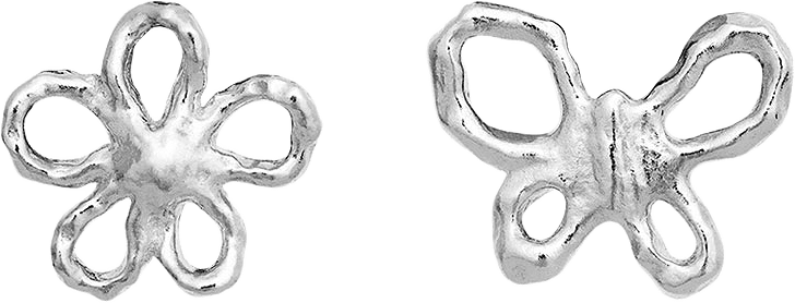 Paula Earrings, från Maanesten, i färgen Recycled Sterling Silver (925).