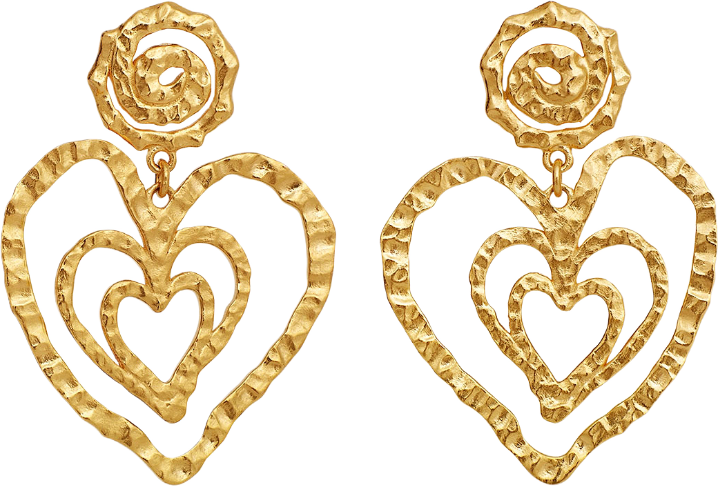 Beate Petite Earring, från Maanesten, i färgen Recycled Coated With 18k Gold.