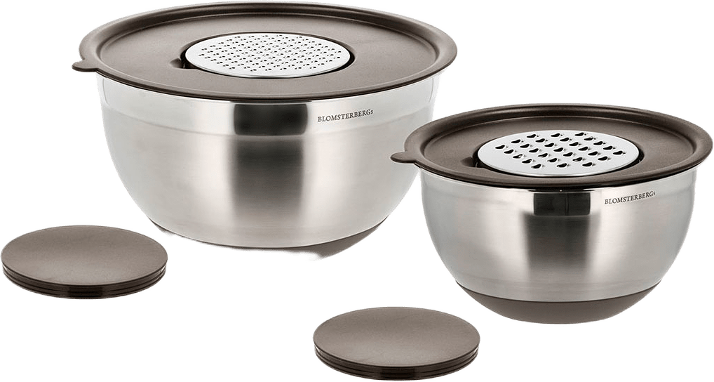 Skålar 8 delar 3 + 5 liter Latte, från Blomsterbergs, i färgen Latte.