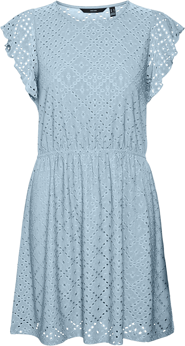 Tassa Frill Dress, från Vero Moda Girls, i färgen Cashmere Blue.