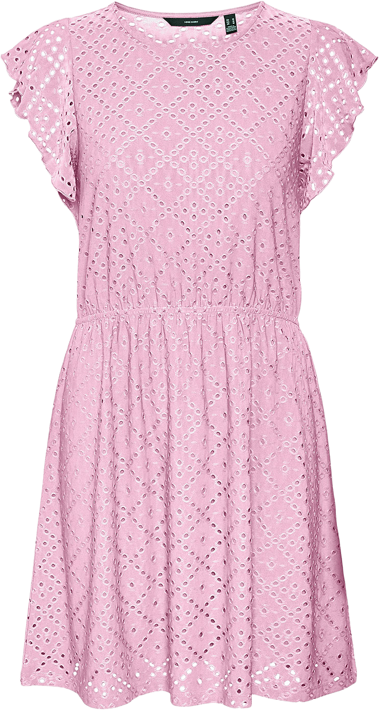 Tassa Frill Dress, från Vero Moda Girls, i färgen Bonbon.