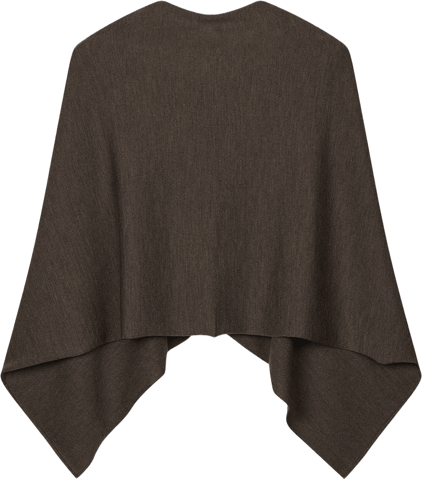 Paris Poncho, från Sibin Linnebjerg, i färgen Brown1.