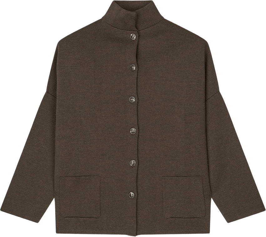 Spring Cardigan, från Sibin Linnebjerg, i färgen Brown1.