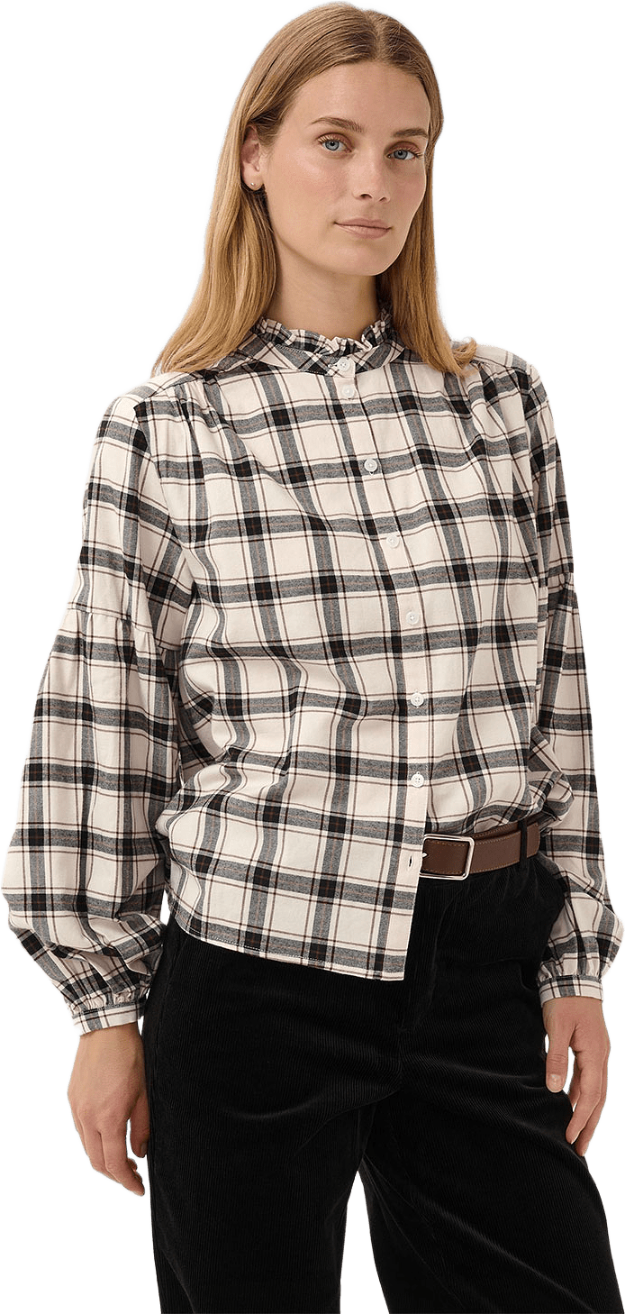 SamillaPW Shirt, från Part Two, i färgen Dark Navy/Mole Check.