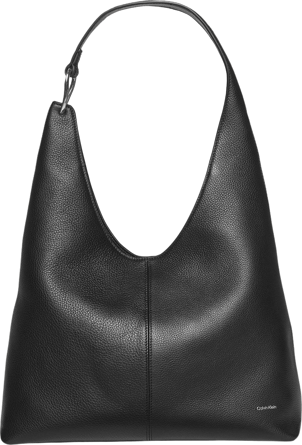 Slouchy Leather Shoulder Bag, från Calvin Klein, i färgen Black.