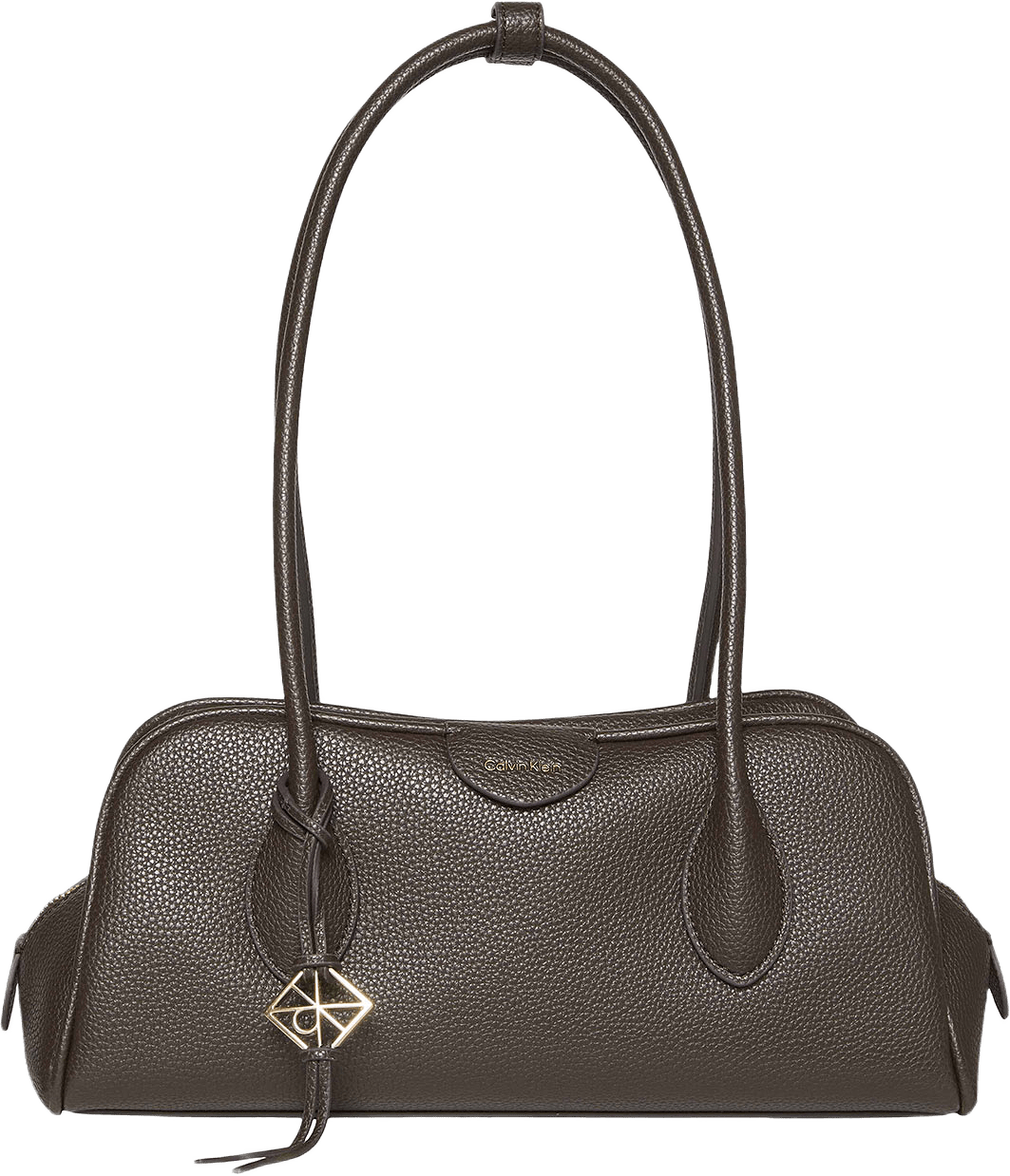 Emblem Trio Pebble Shoulder Bag, från Calvin Klein, i färgen Delicioso.