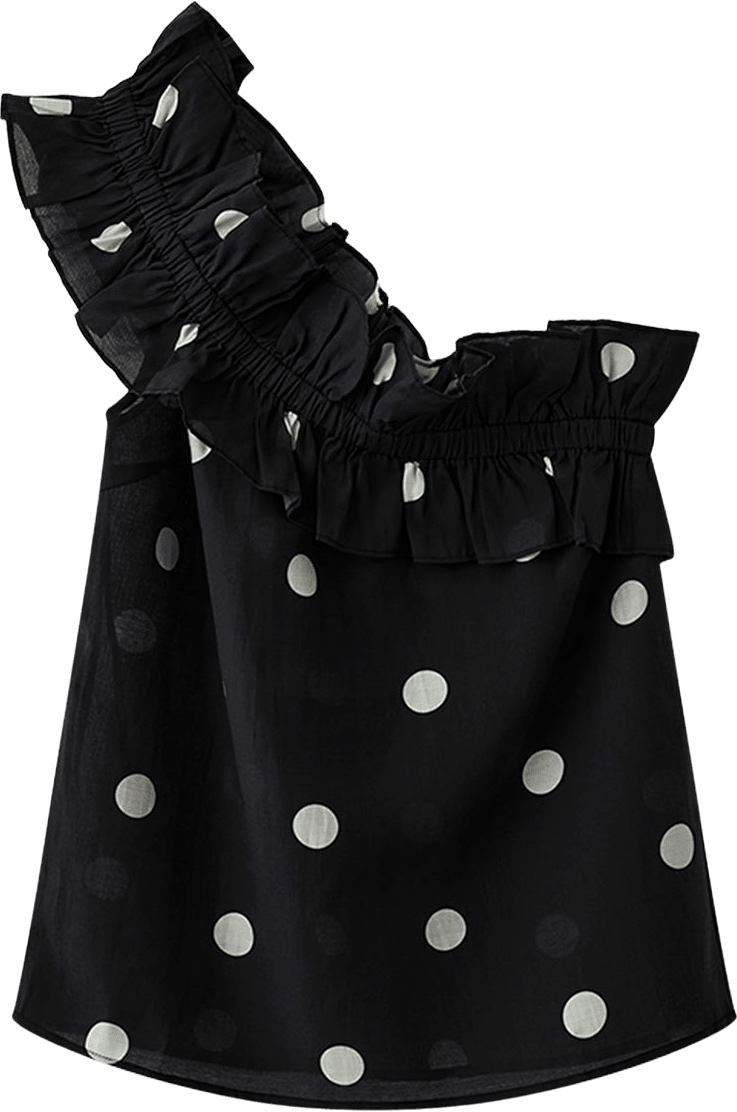 CMFIE-BLOUSE, från CPH Muse, i färgen Black W. Jet Stream.