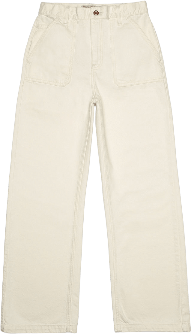 Asta Workwear Pants, från Nudie Jeans, i färgen Ivory.