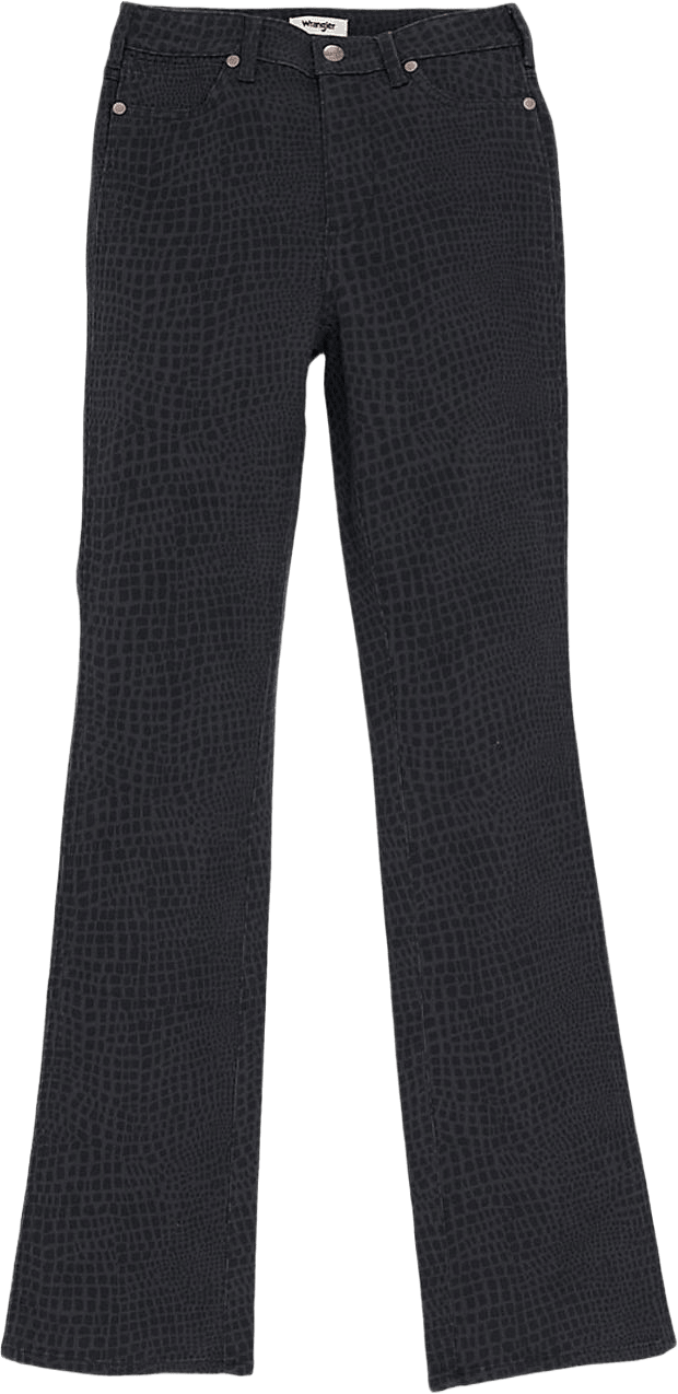 Bootcut Jeans, från Wrangler, i färgen Croc Print.