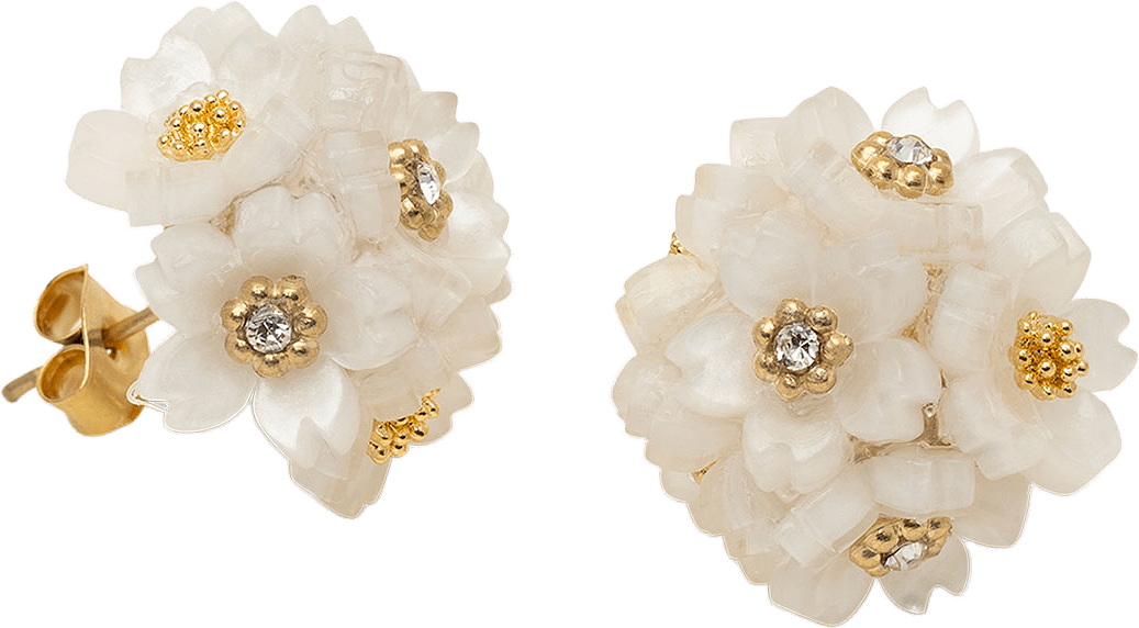 Chloe Earrings, från Lily and Rose, i färgen Creme Puff.