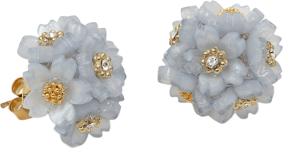 Chloe Earrings, från Lily and Rose, i färgen Celestial Blue.