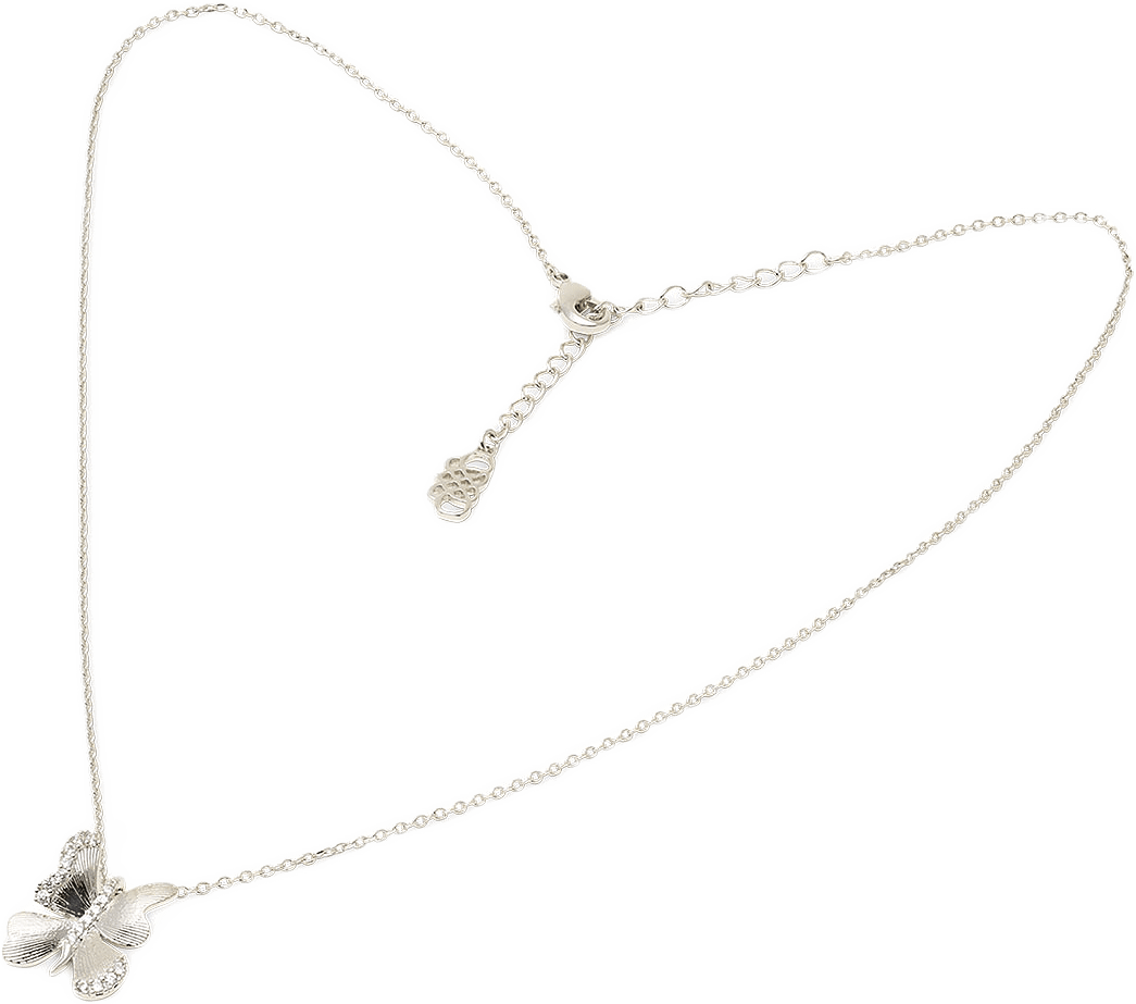 Brigitte Necklace, från Lily and Rose, i färgen Silver Crystal.