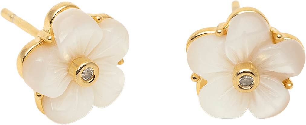 Petite Claire Earrings, från Lily and Rose, i färgen Creme Puff.