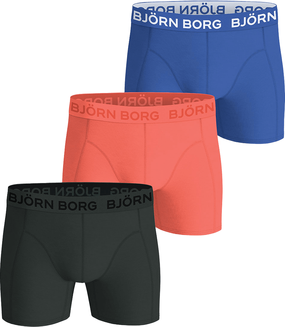 Cotton Stretch Boxer 3-Pack, från Björn Borg, i färgen Multipack 1.