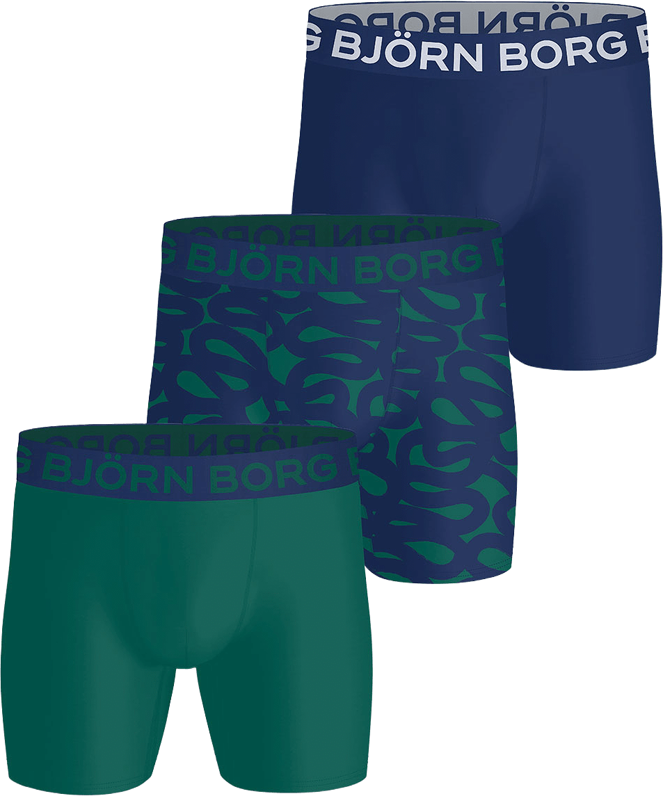 Sports Microfiber Boxer 3-Pack, från Björn Borg, i färgen Multipack 2.
