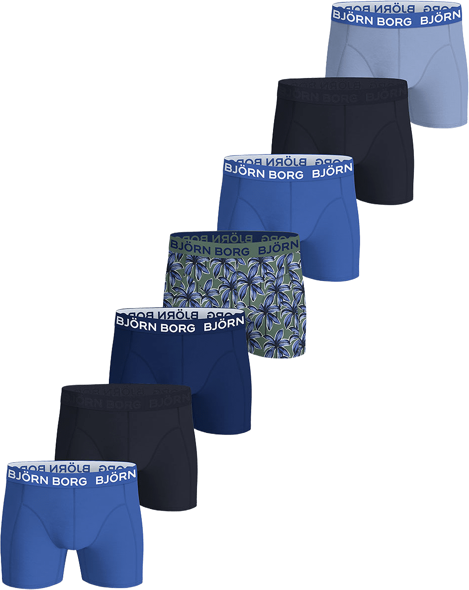 Cotton Stretch Boxer 7p, från Björn Borg, i färgen Multipack 1.