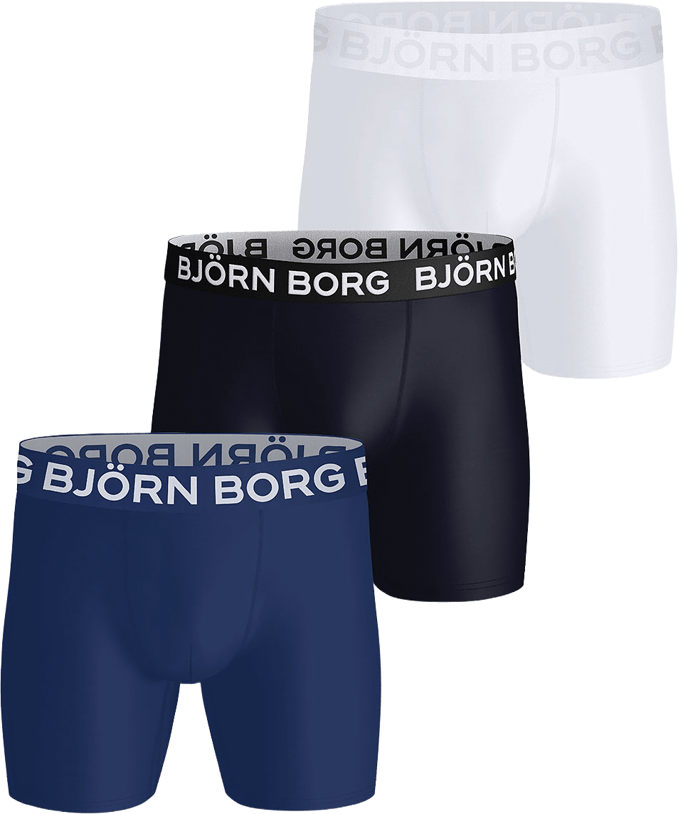 Sports Microfiber Boxer 3-Pack, från Björn Borg, i färgen Multipack 1.
