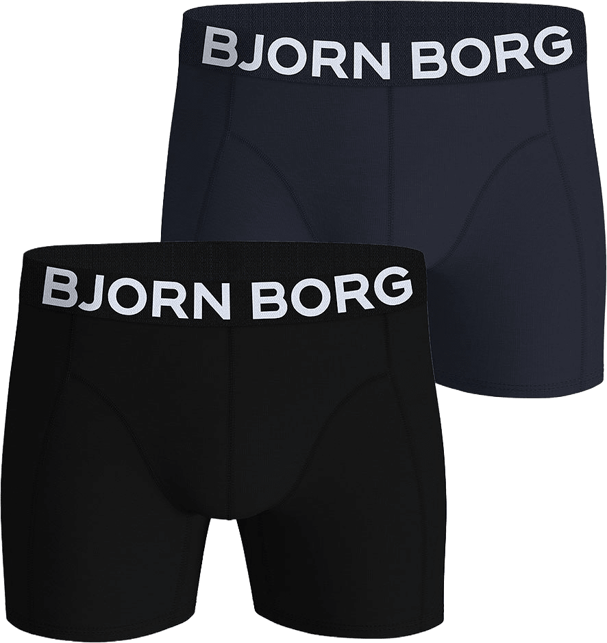 Organic Cotton Stretch Boxer 2-Pack, från Björn Borg, i färgen Multipack 3.