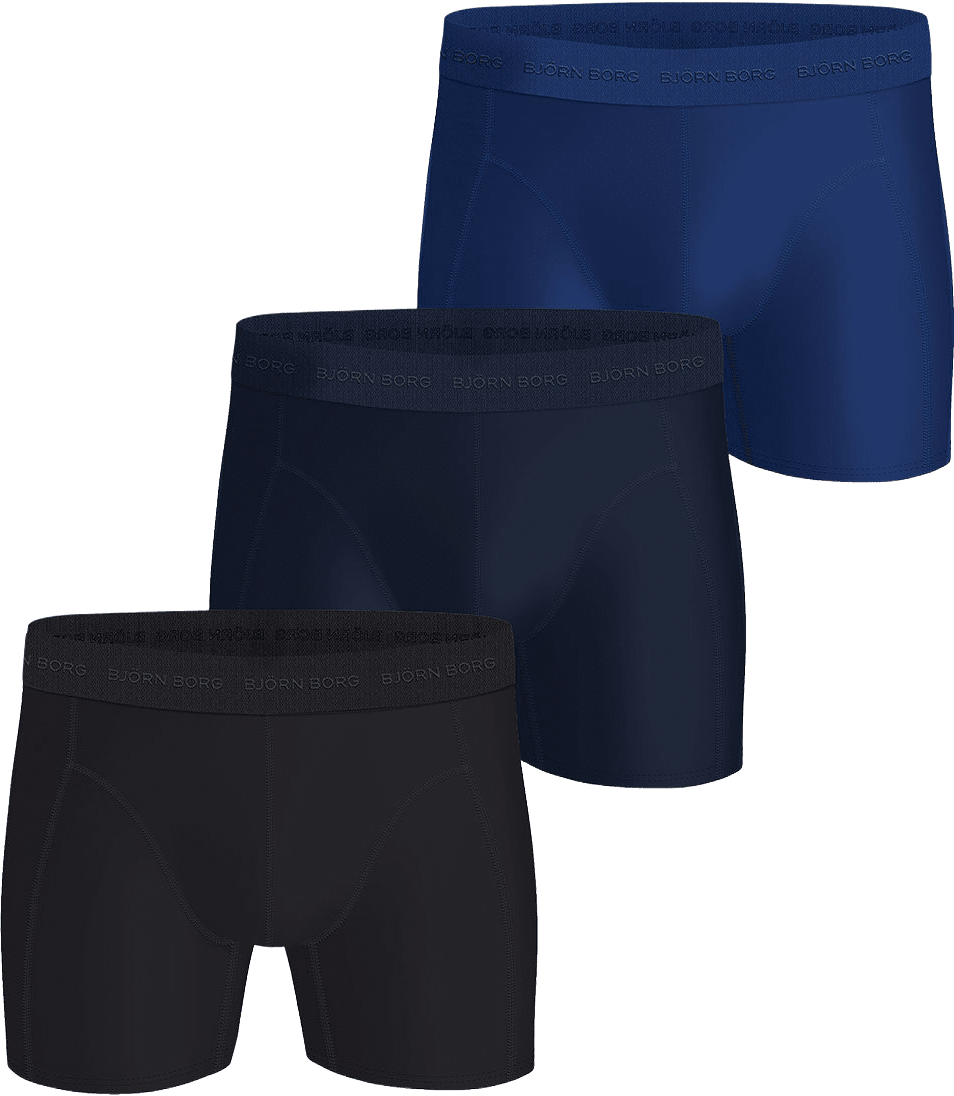 Microfiber Boxer 3-Pack, från Björn Borg, i färgen Multipack 4.