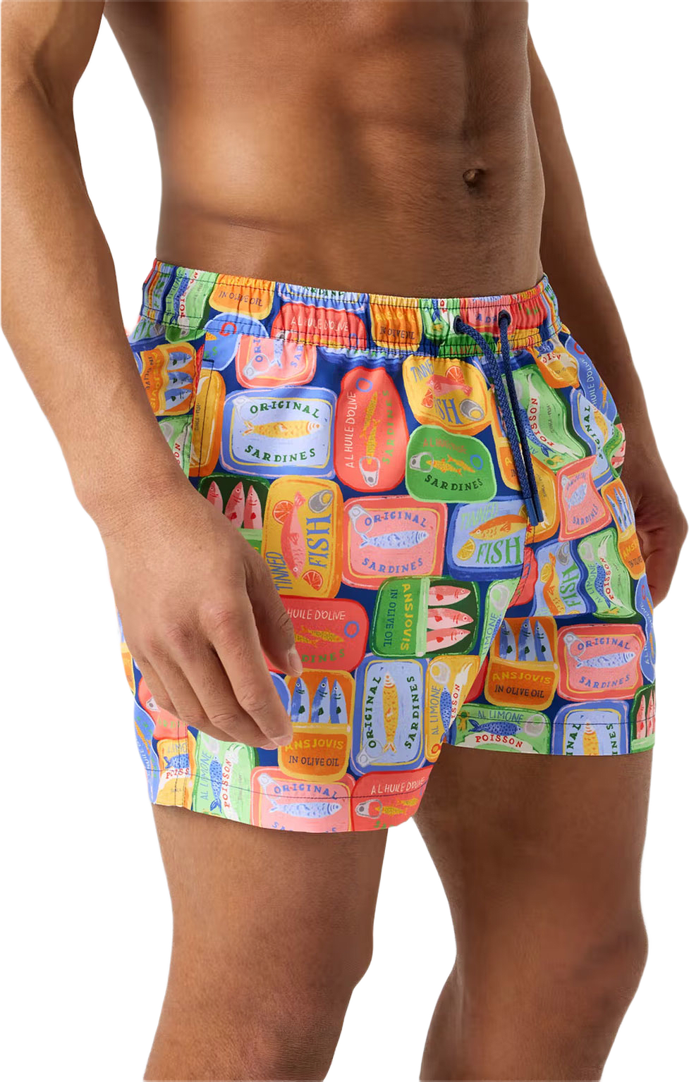 Borg Print Swim Shorts, från Björn Borg, i färgen Bb Sardines 1.