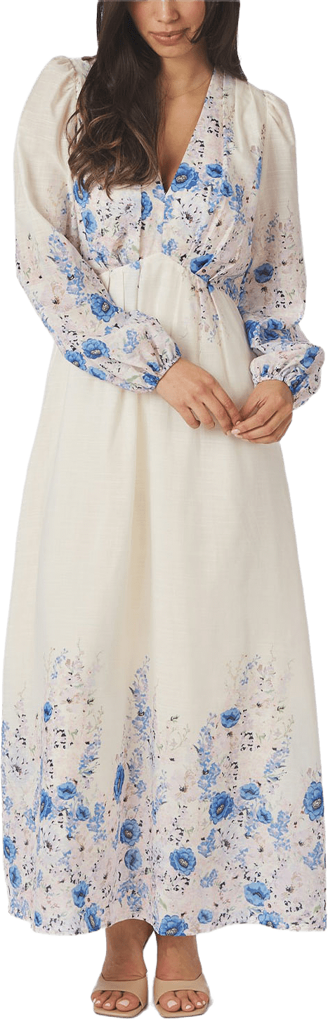Silfi Flower Print Dress, från Neo Noir, i färgen Blue.