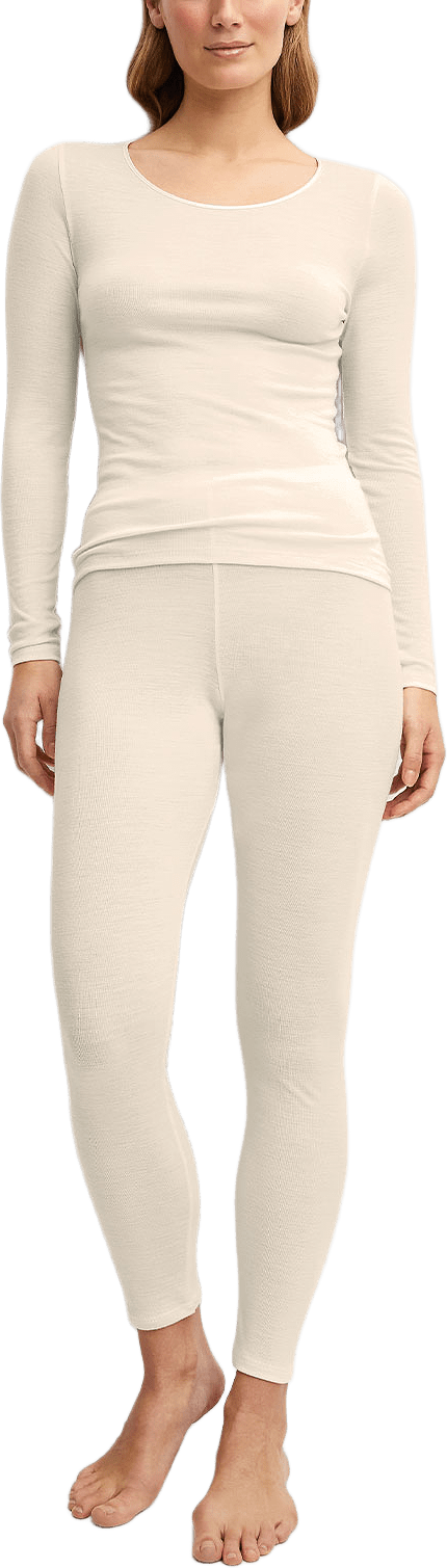 Ull Siden Långkalsonger True Confidence 27835, från Calida, i färgen Pearl Cream.