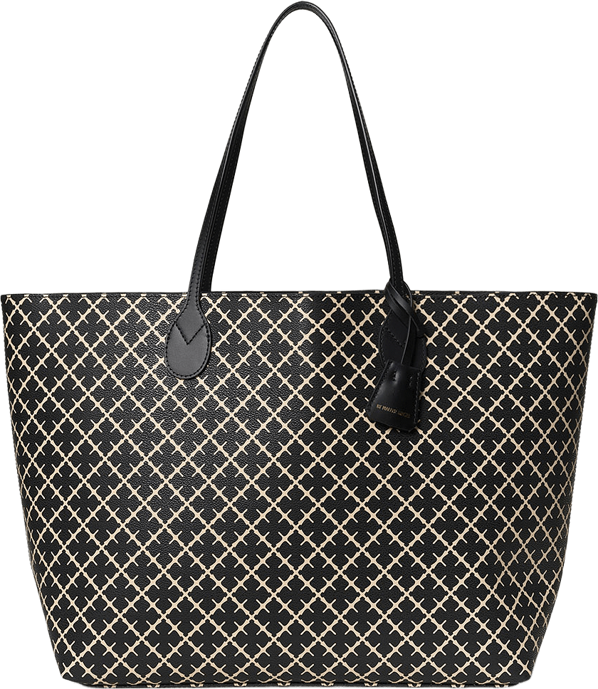 Abi mönstrad toteväska, från By Malene Birger, i färgen Black.