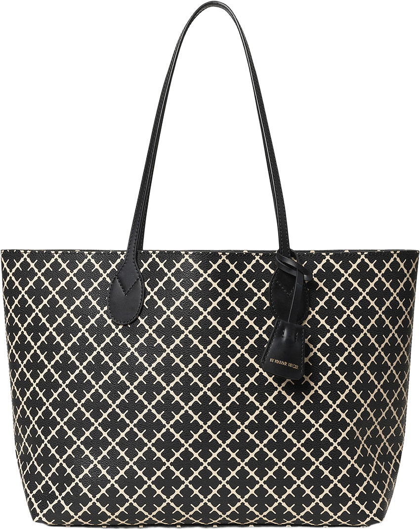 Abigail mönstrad toteväska, från By Malene Birger, i färgen Black.