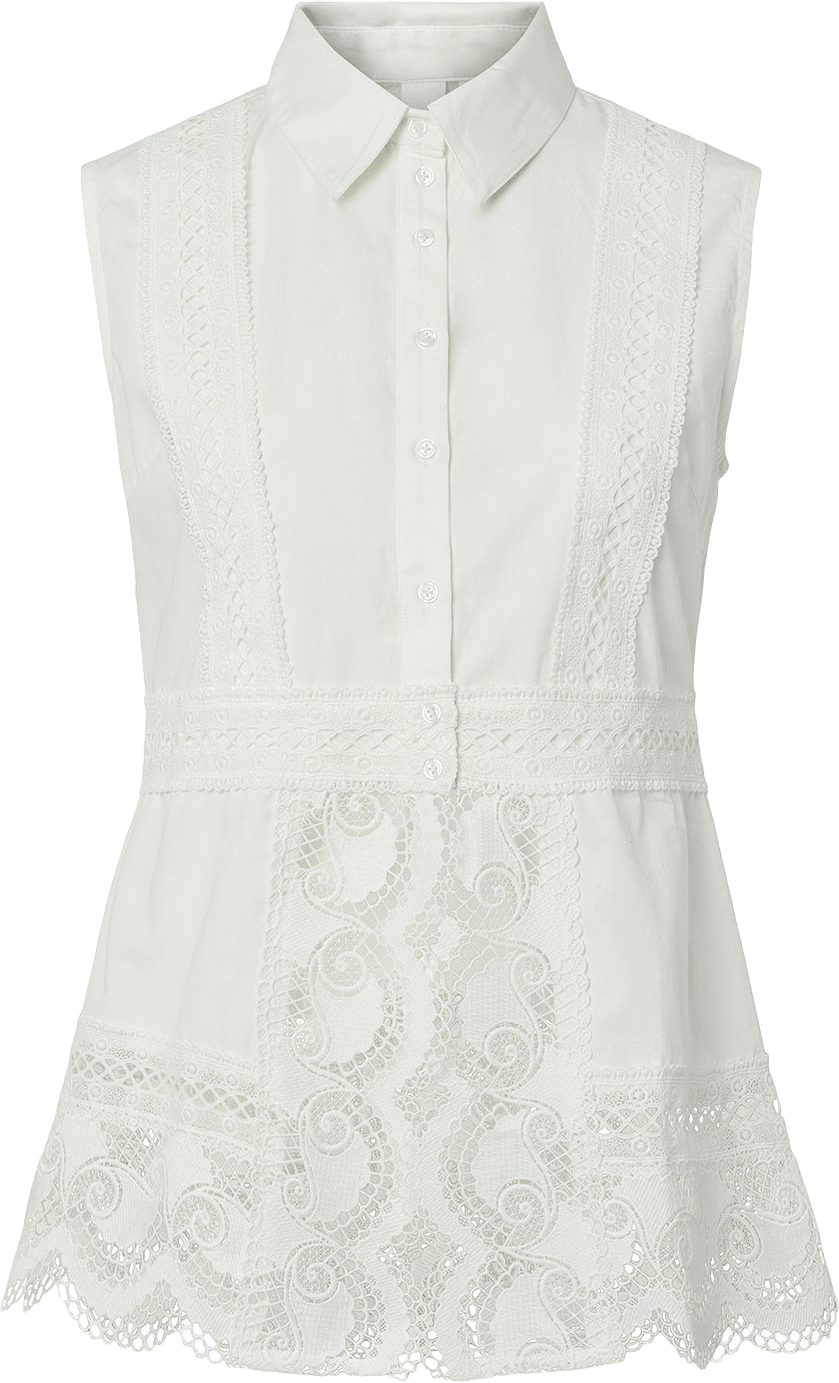 Yaslana Shirt, från YAS, i färgen Star White.