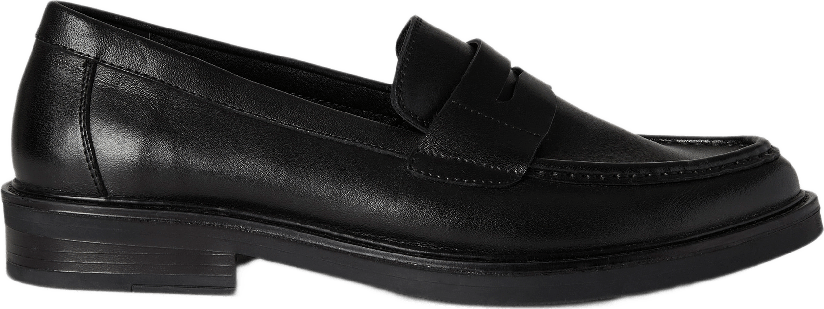 Loafers i skinn, från NORVIE, i färgen Black.