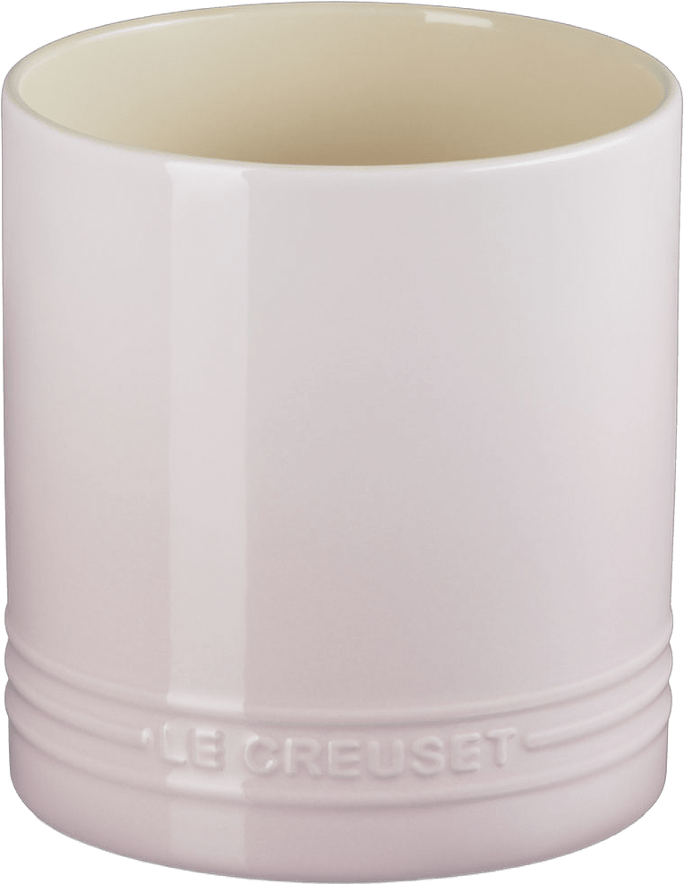 Signature stengods bestick- och redskapskruka 1,1 L Shell Pink, från Le Creuset, i färgen Shell Pink.