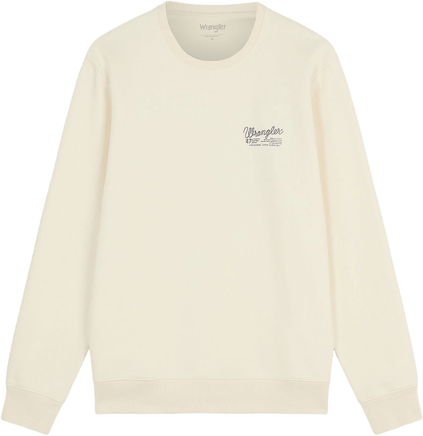 Graphic Crew, från Wrangler, i färgen Egret.