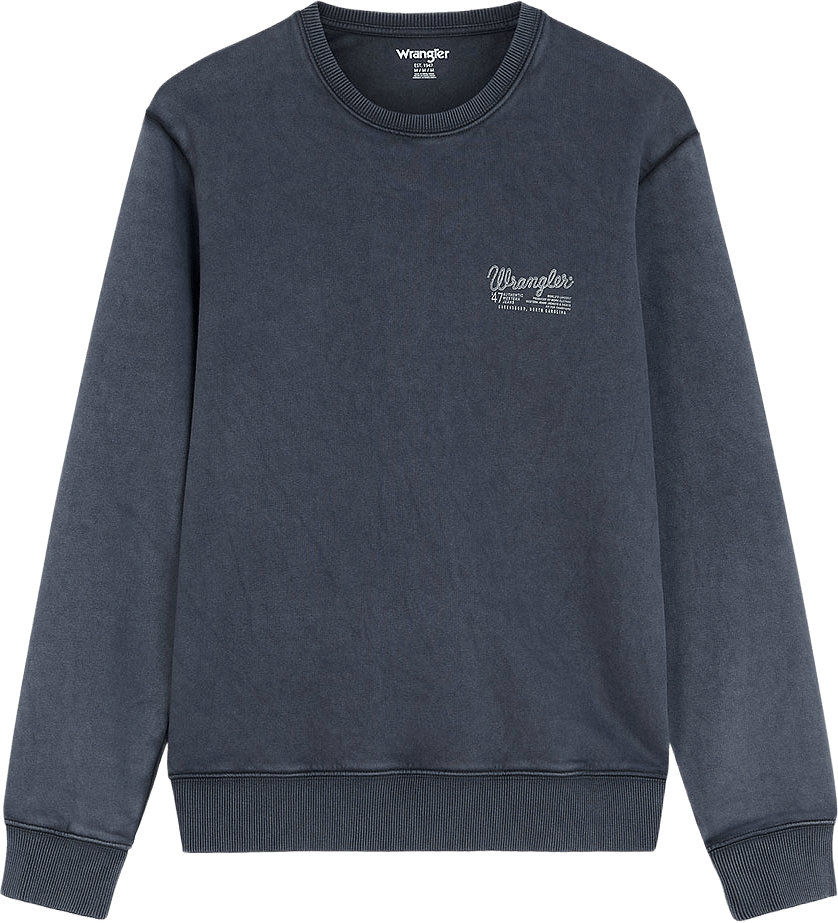 Graphic Crew, från Wrangler, i färgen Dark Sapphire.