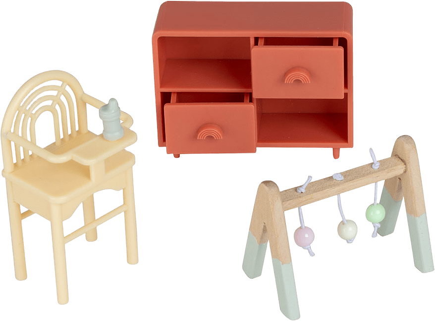 Dockhustillbehör Babyrum, från LUNDBY.