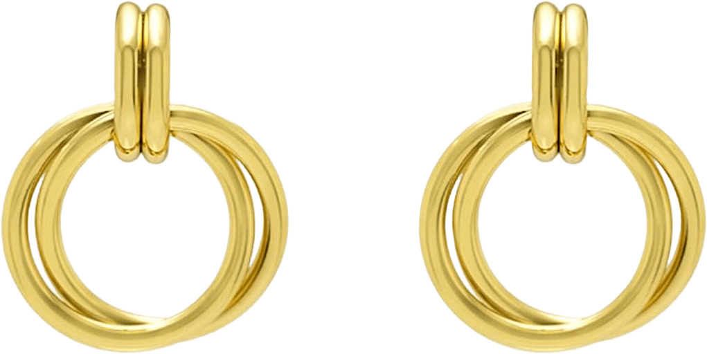 Fiona earrings gold, från WOS, i färgen Gold.