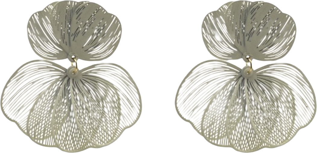 April Earrings Dirty Yellow, från WOS, i färgen Light Dirty Yellow.