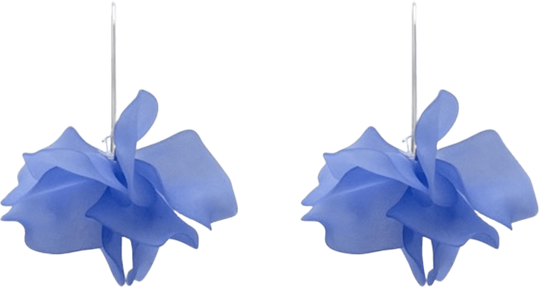 Petal Earrings, från WOS, i färgen Blue.