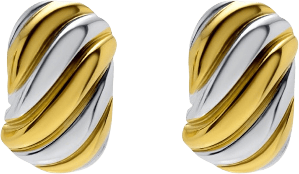 Fabienne earrings gold/silver, från WOS, i färgen Silver/Gold.