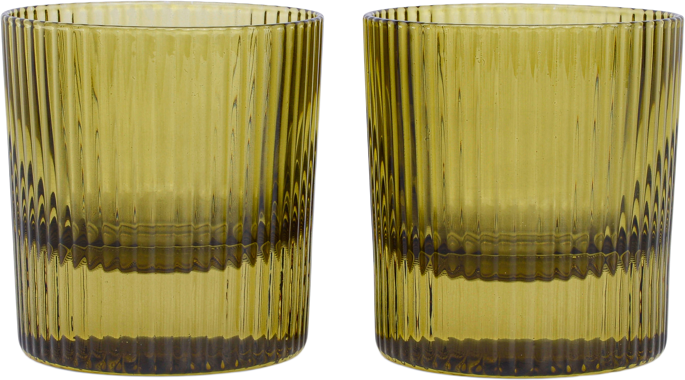 Glas Lowball The Scout - Set om 2- Oliv, från Here's How.
