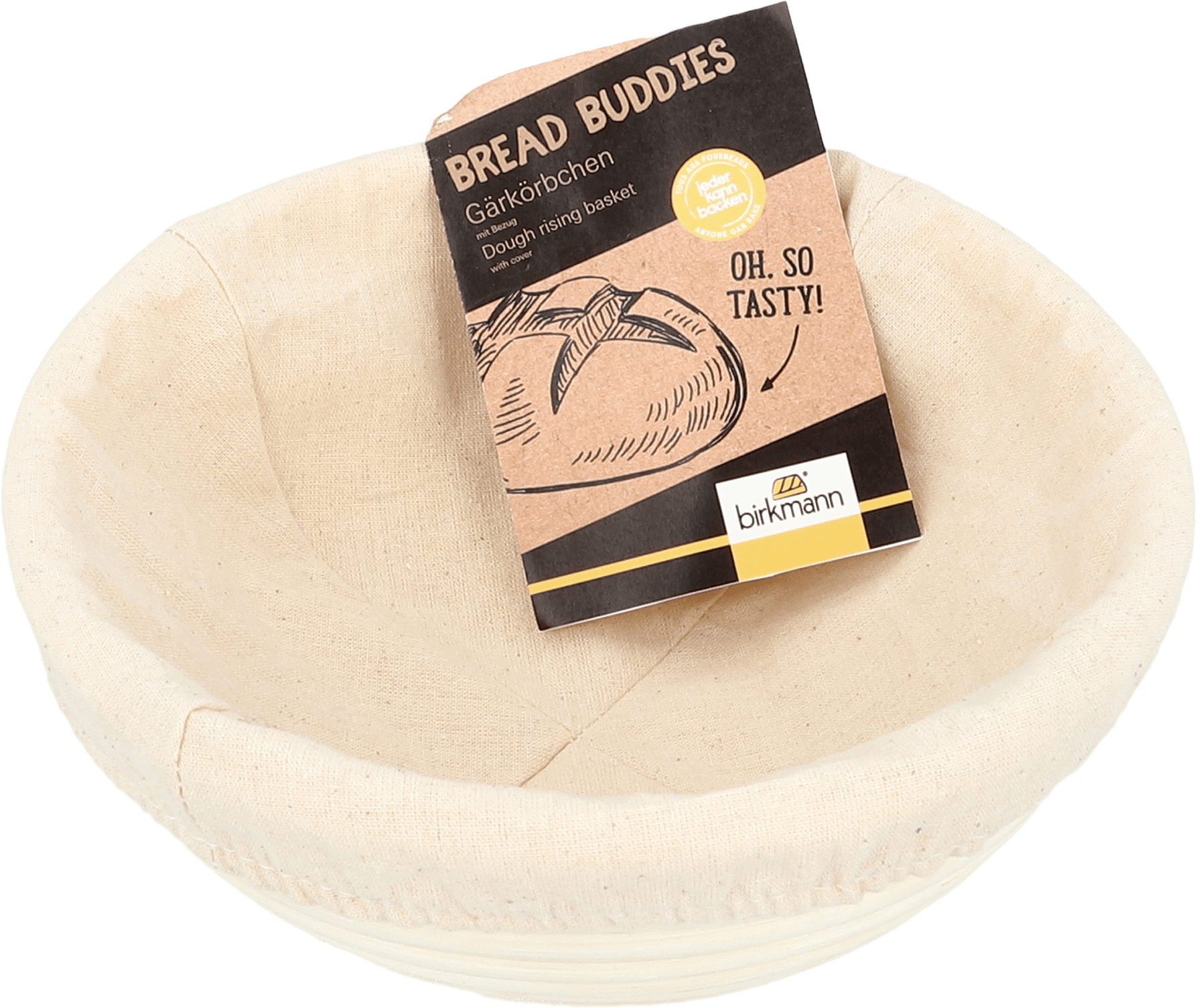 Jäskorg Rund Med Bomullsduk 20 cm, från Birkmann.