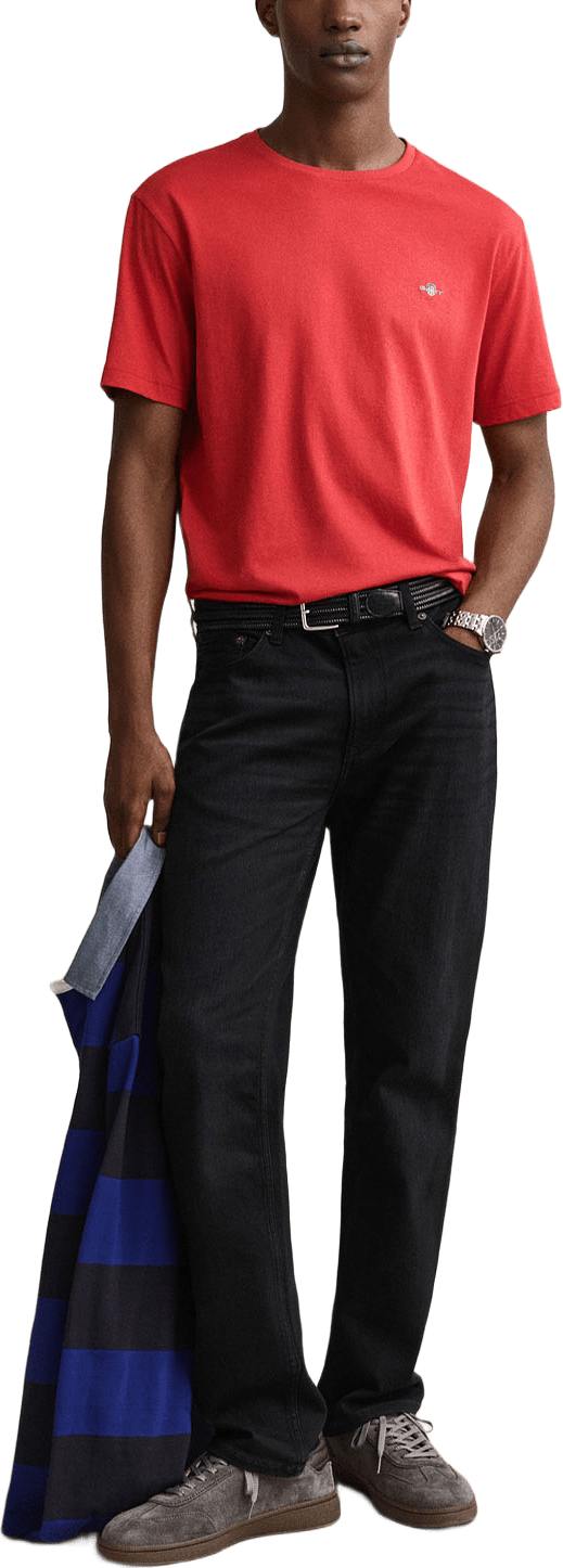 Regular Fit Shield T-Shirt, från GANT, i färgen Maple Fire.