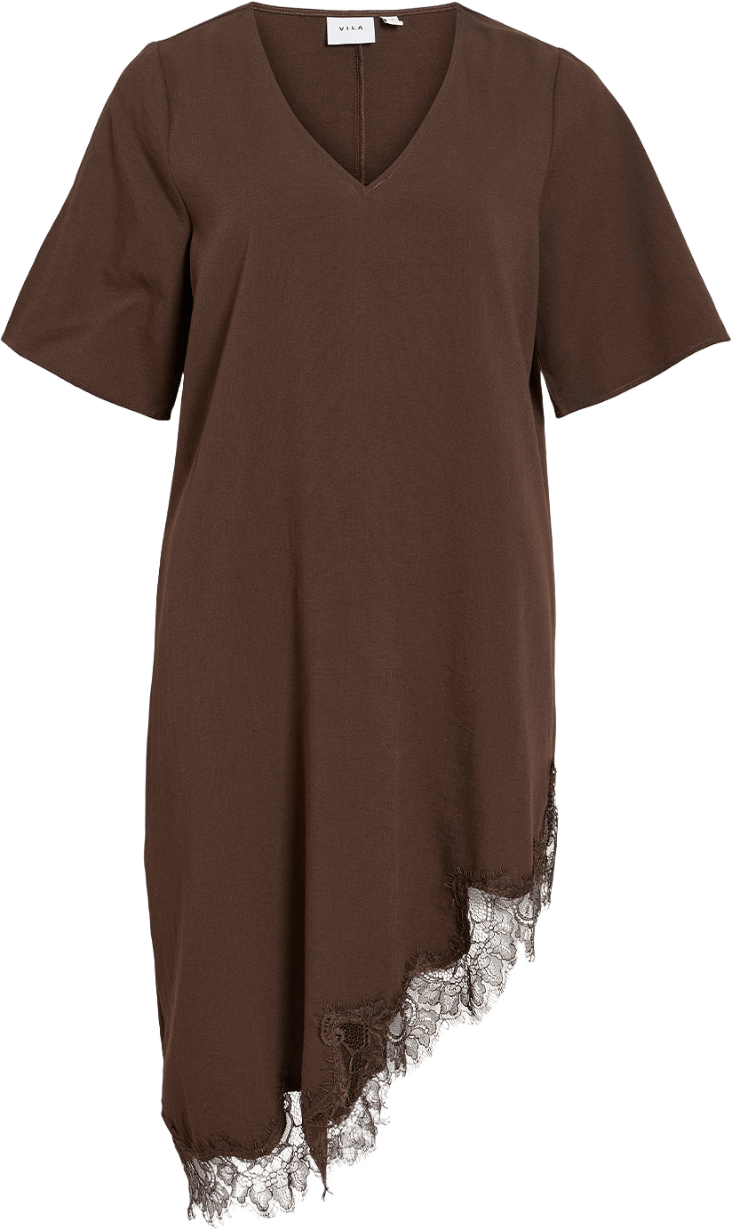 Vialicja Midi Dress, från Vila, i färgen Coffee Bean.