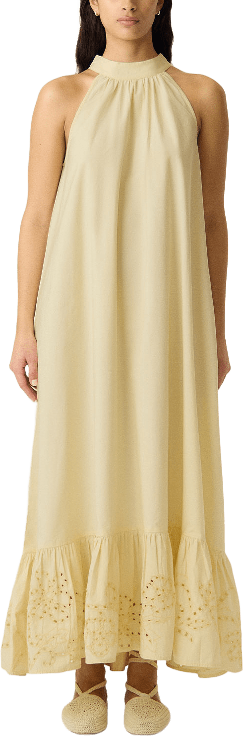 Yaskerstin Halterneck Dress, från YAS, i färgen Anise Flower.