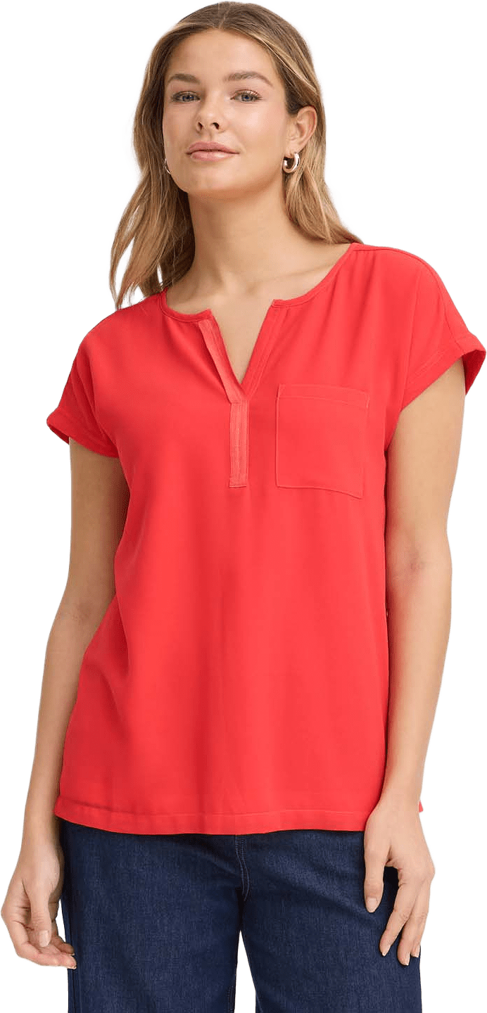 FRZAWOV 2 BLOUSE, från Fransa, i färgen Hibiscus.