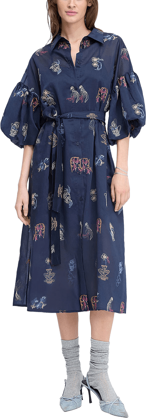 Nalmetto Dress, från Munthe, i färgen Navy.